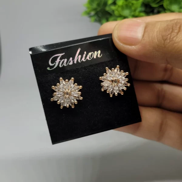 Sunshine AD Stone Stud Earrings