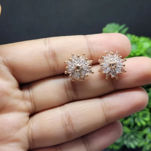 Sunshine AD Stone Stud Earrings