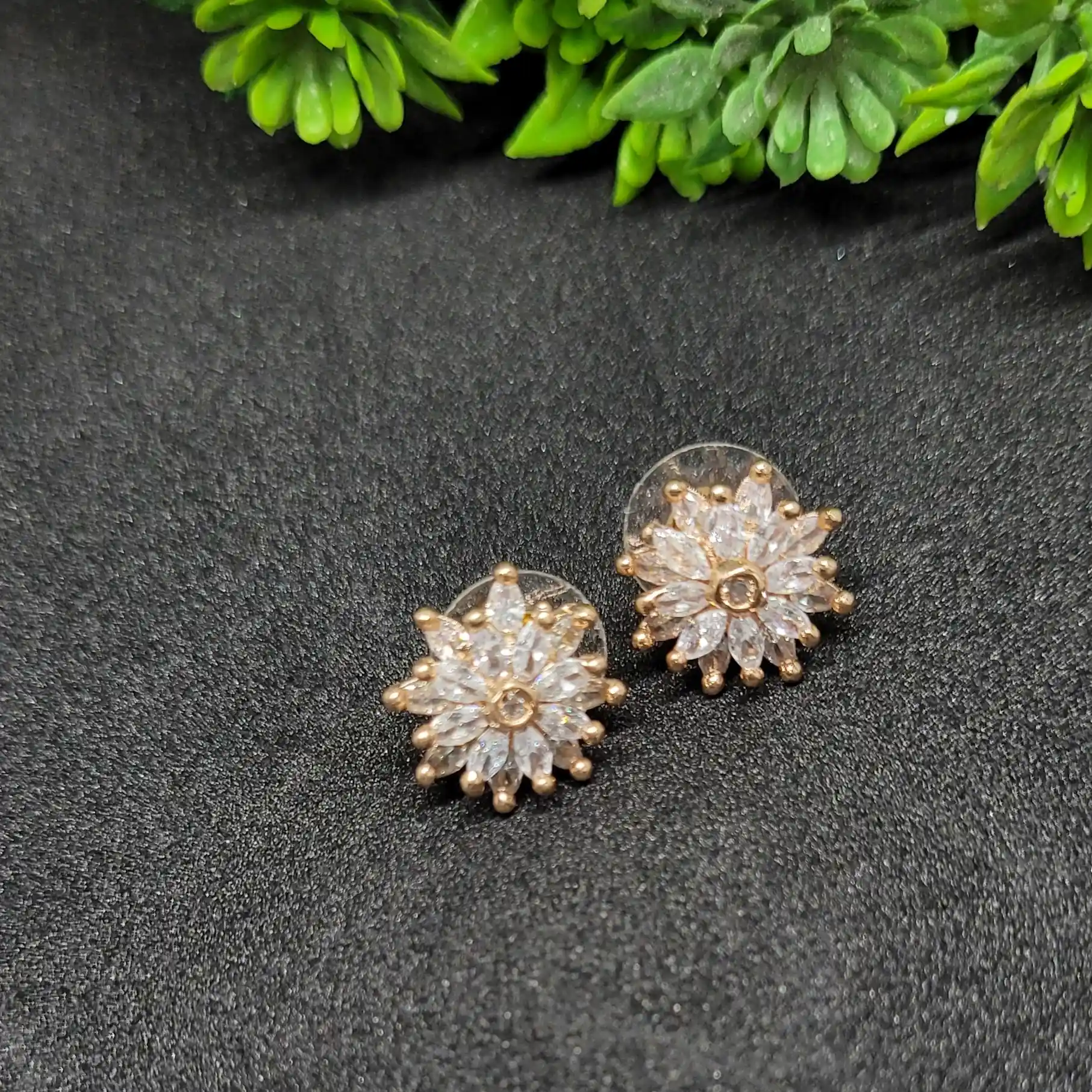 Sunshine AD Stone Stud Earrings