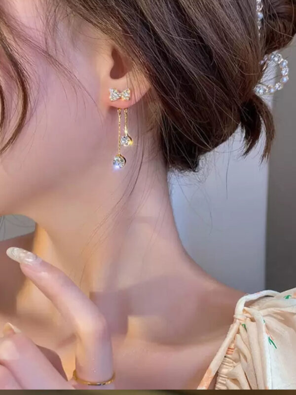 VWE1018-p2 Graceful Bow Dangles
