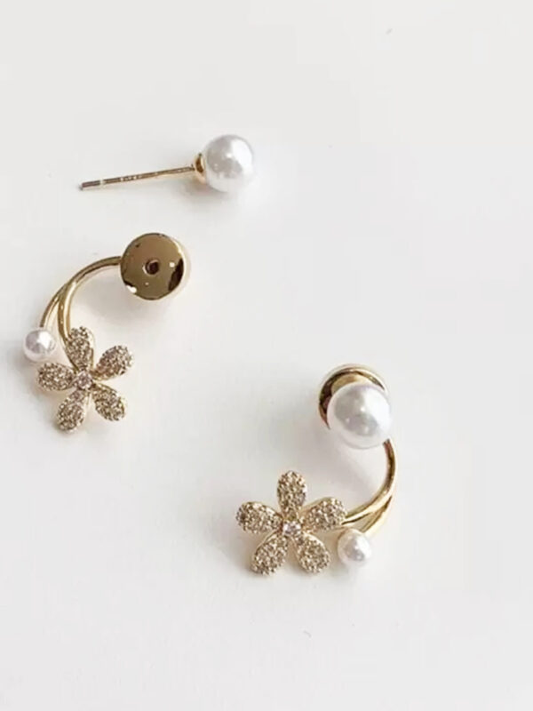 VWE1028-p2 Cute Korean Flower Stud
