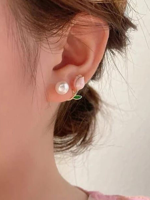 VWE1031-p2 Floral Fantasy Cute Korean Earrings