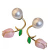VWE1031-p5 Floral Fantasy Cute Korean Earrings