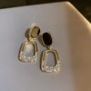 Geometric Square Dangle Drop Earrings
