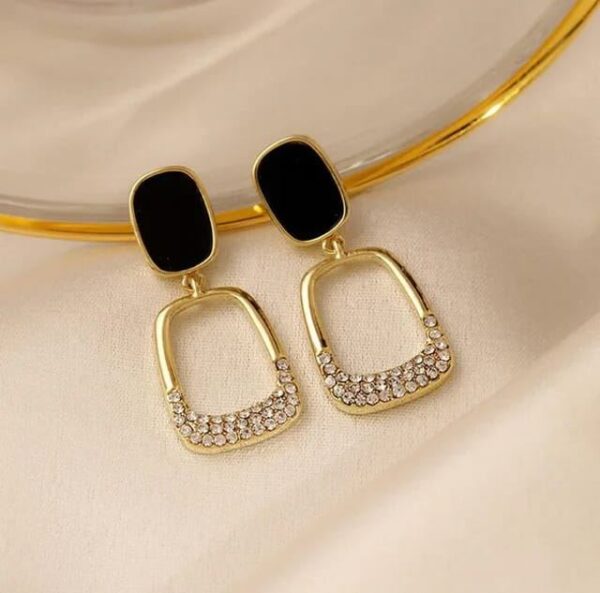 Geometric Square Dangle Drop Earrings