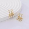 VWE1038-p2 Graceful Pearl Drop Earrings