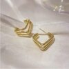VWE1042-p1 Funky Square Style Earing