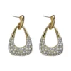 VWE1043-p2 New trendy geometric pearl earrings