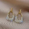 VWE1043-p4 New trendy geometric pearl earrings