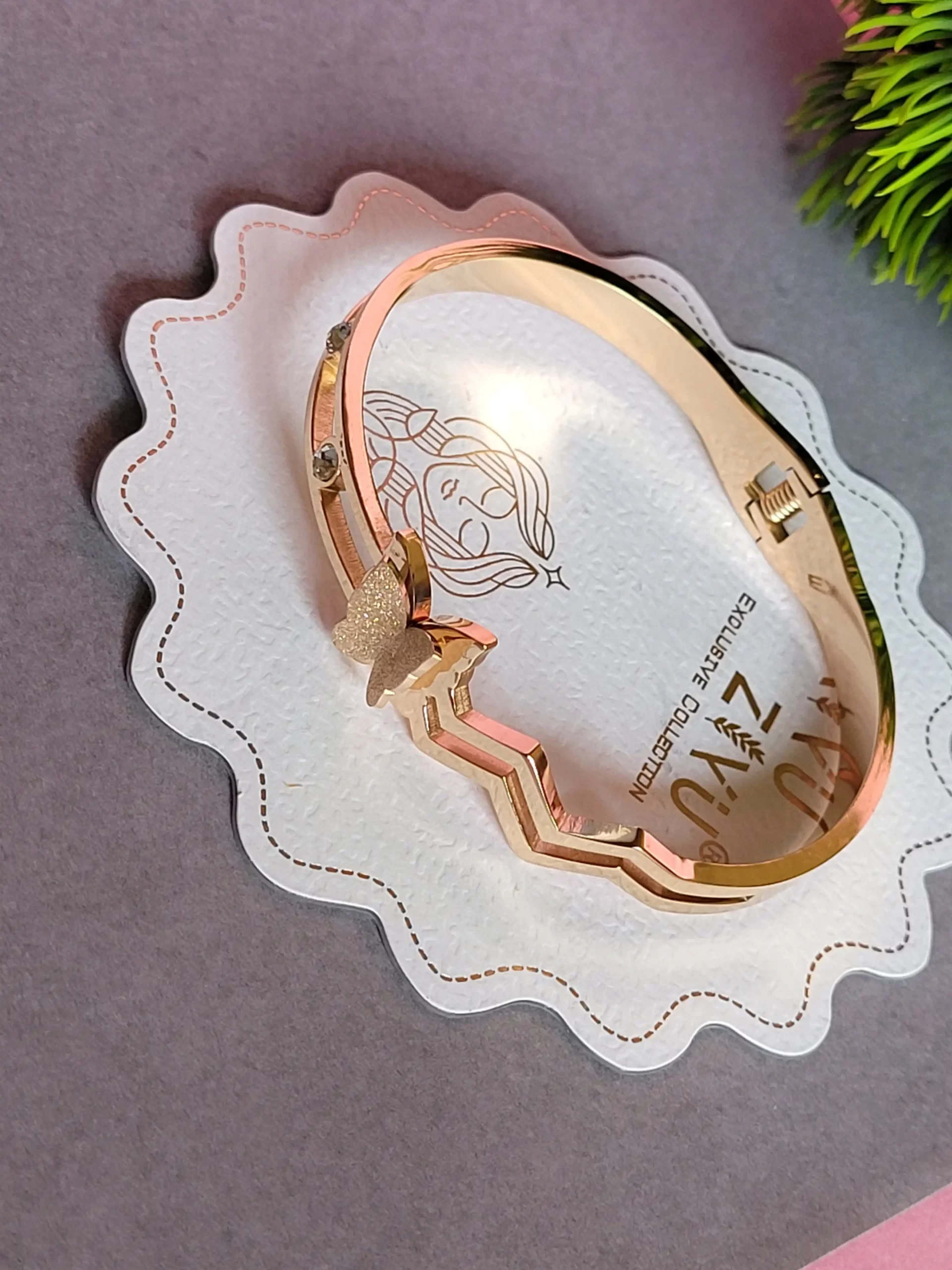 Anti-Tarnish Butterfly Charming Cuffs