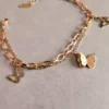 Anti-Tarnish Double Layered Chain Bracelet