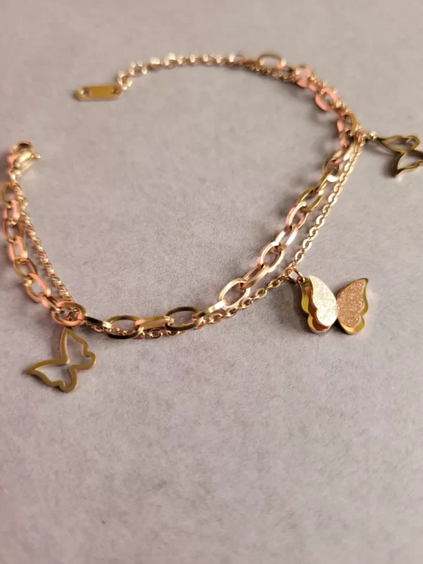 Anti-Tarnish Double Layered Chain Bracelet