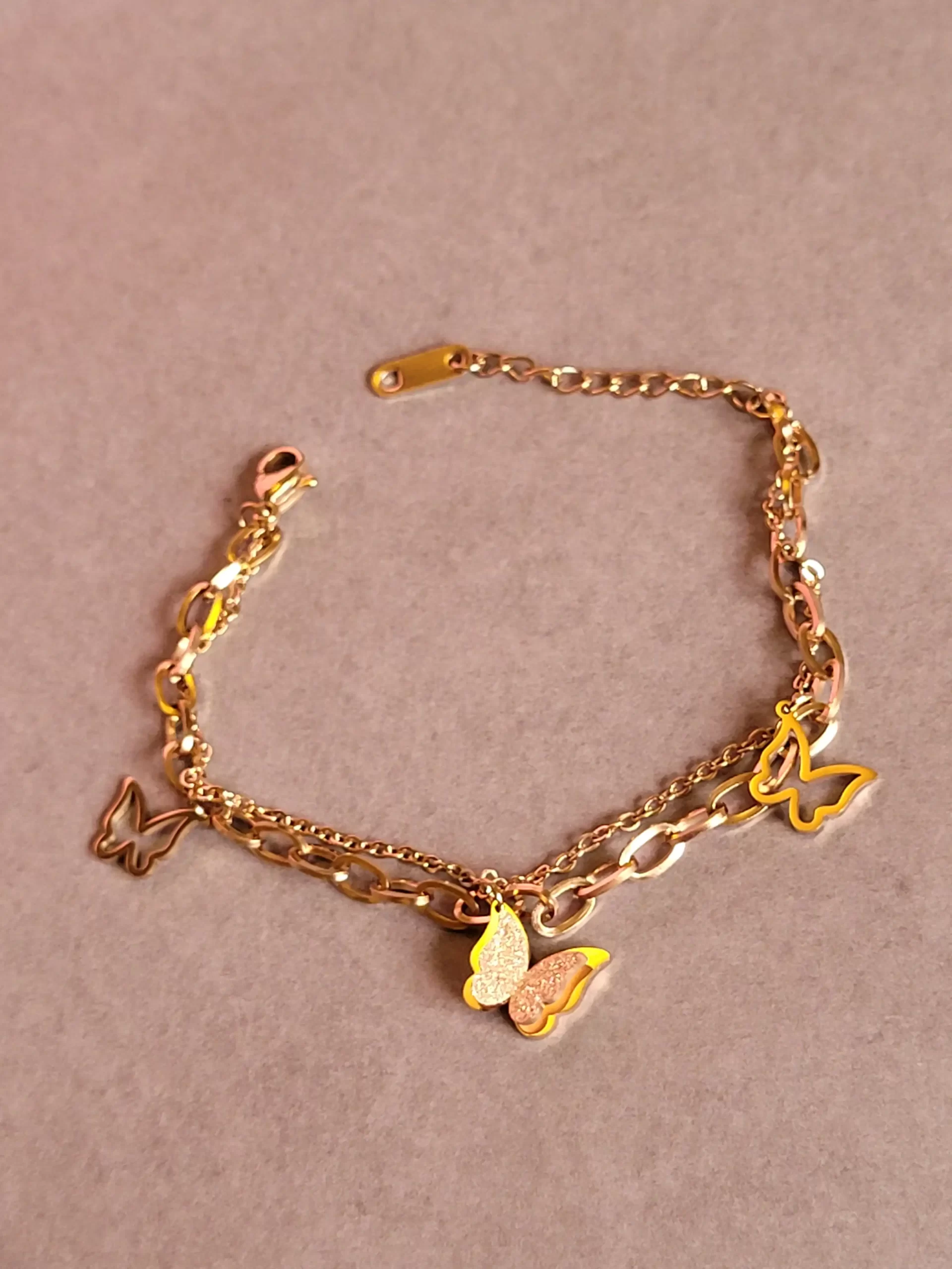 Anti-Tarnish Double Layered Chain Bracelet