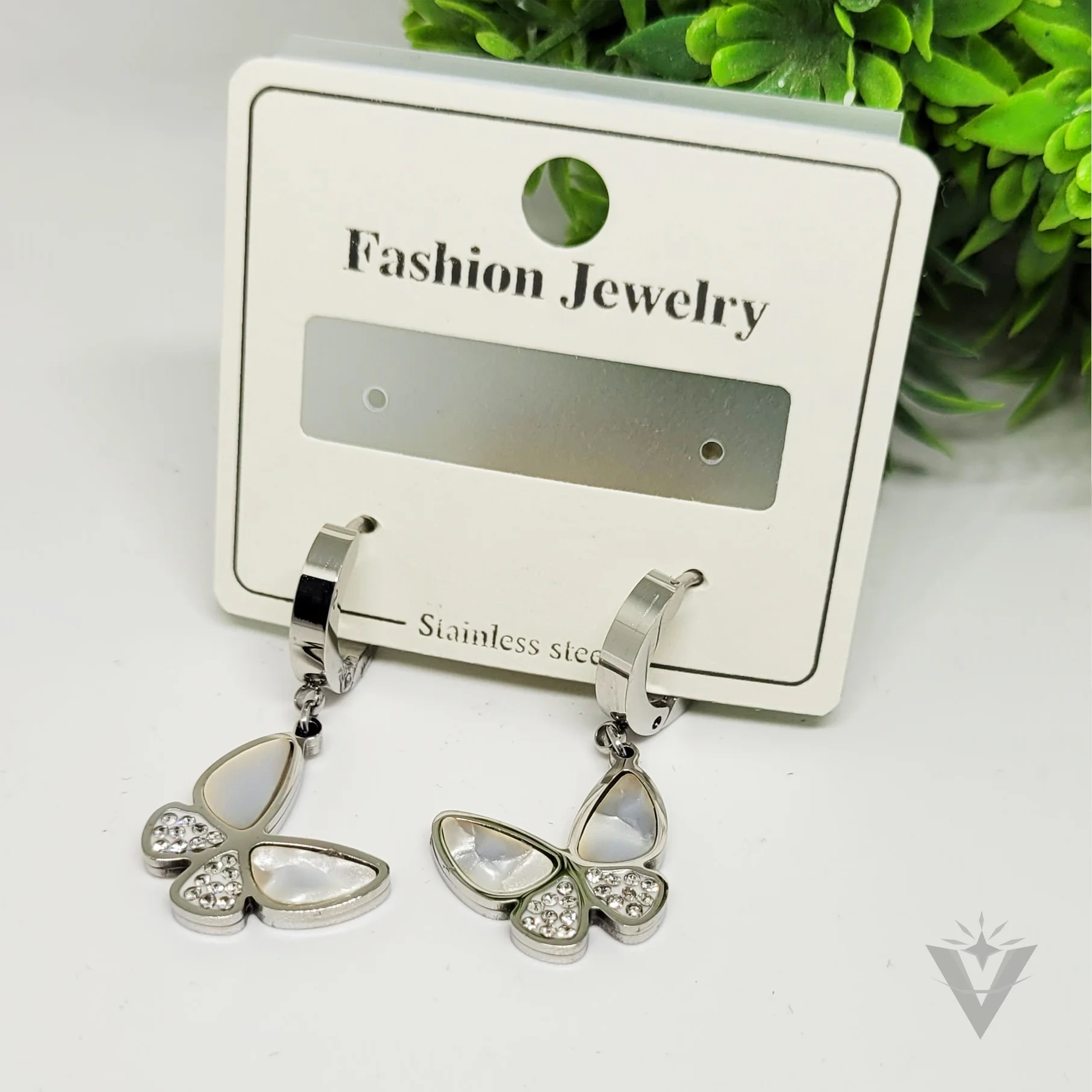 Silver Anti Tarnish Butterfly Earrings