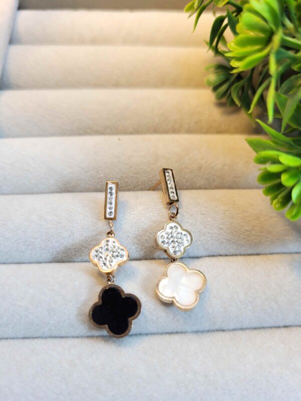 anti-tarnish-VTE1017-p2 Anti-Tarnish Clover Dangle Delights Earrings