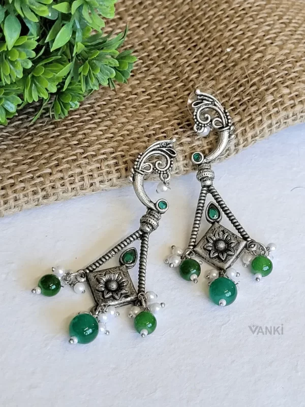 VSE1003-p1 Dazzling Divine Silver Replica Earrings