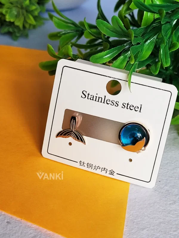 VTE1056 Aqua Oddities Anti-Tarnish Earrings