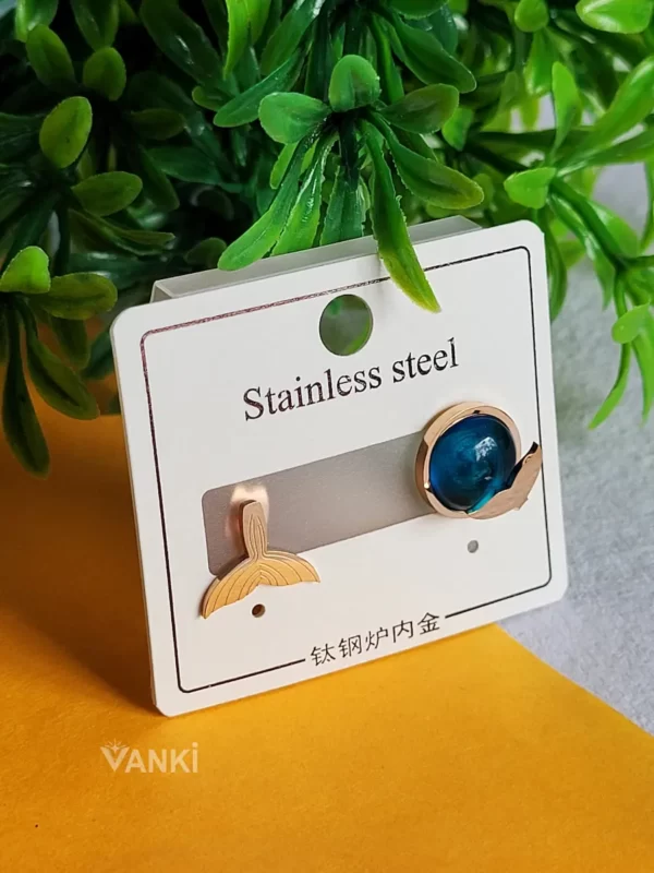 VTE1056-p1 Aqua Oddities Anti-Tarnish Earrings