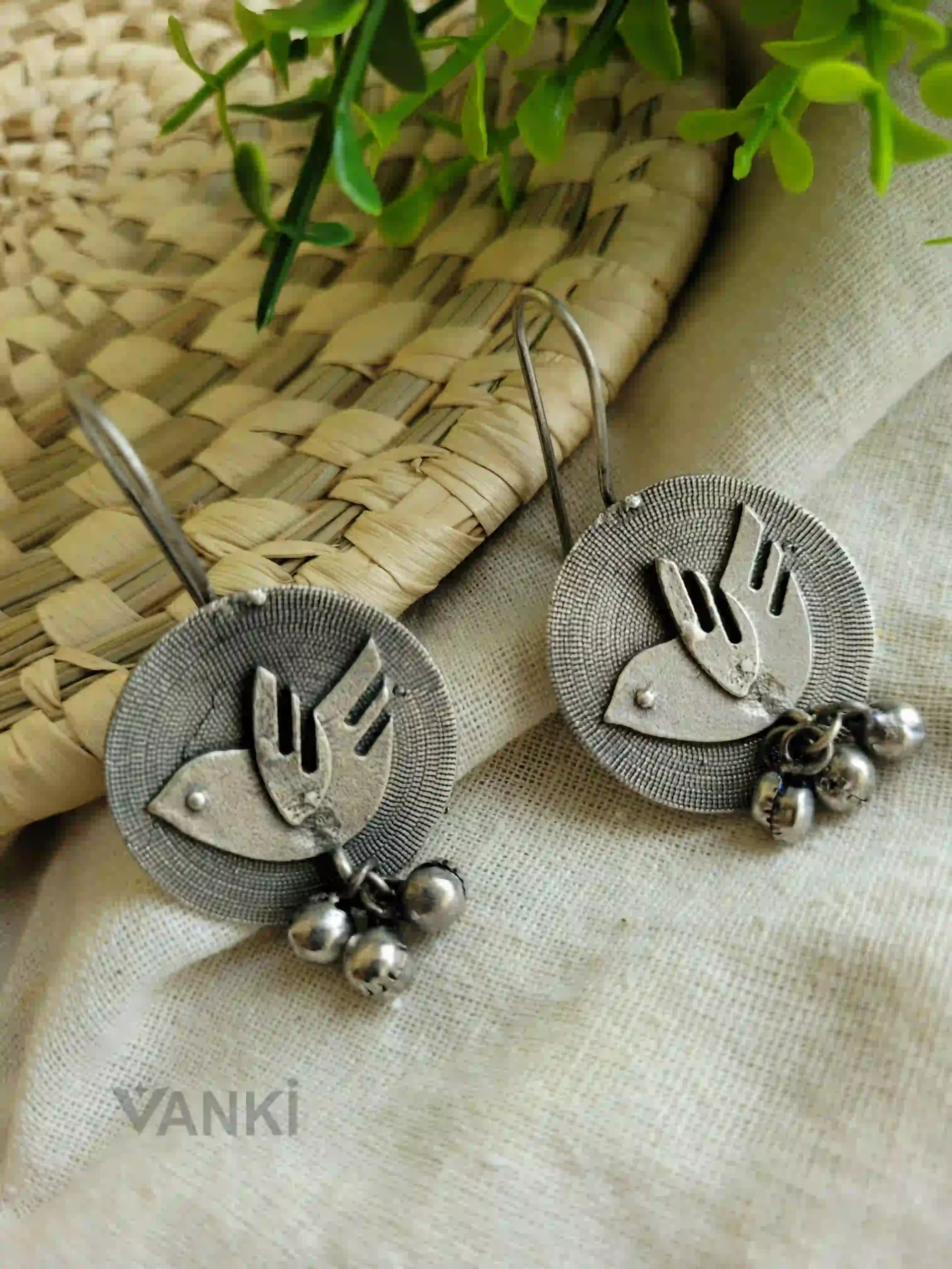 silver replica earrings