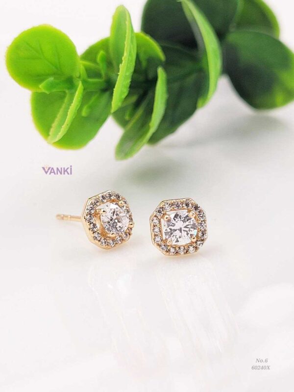 Vanki_Anti-Tarnish Earrings_5 Gleam Pin XP Studs