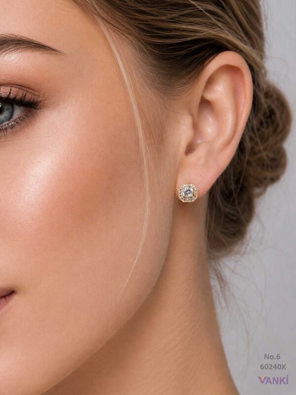 Vanki_Anti-Tarnish Earrings_8 Gleam Pin XP Studs