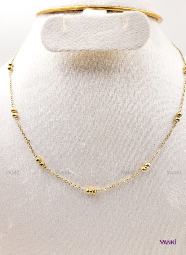 Celestial Trinity Non Tarnish Chain Pendant