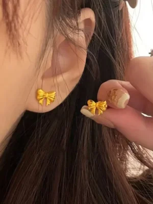 Twinkle Bows Anti-Tarnish Earrings