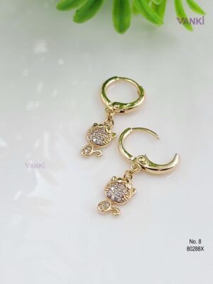 Vanki Anti-Tarnish Halo Threads Earrings