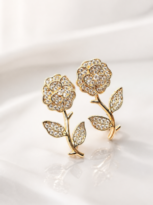 9a21b8e0-fb50-4e43-9c49-85a7d334edf7 Vanki Garden Flora Anti-Tarnish Earrings