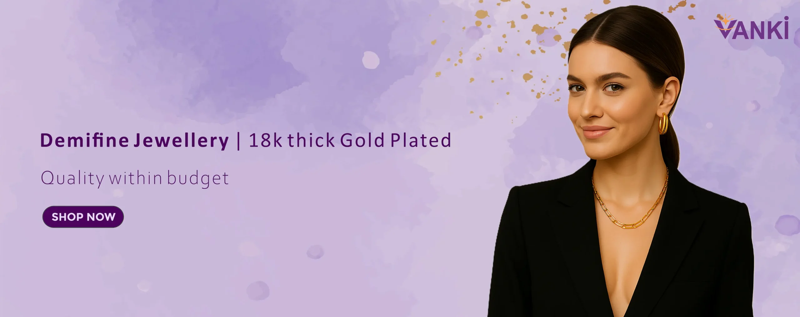 Demifine Jewellery | 18k thick Gold Plated