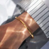 Non-Tarnish Classic Gold Bangle