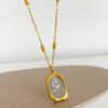 Velour Rose Chain Pendant