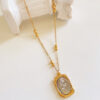 Velour Rose Chain Pendant