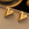 Soul Link Chain Pendant with Earrings Set