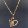 XP chain _16 Velour Rose Chain Pendant