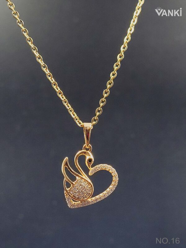 XP chain _16 Velour Rose Chain Pendant