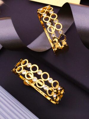 Golden Dots Anti-Tarnish Bangles