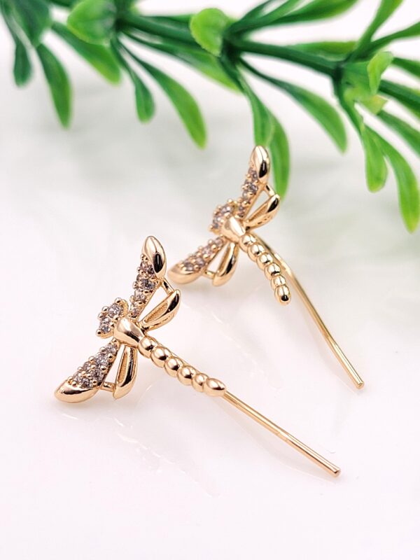 Vanki Golden Dragonfly Anti-Tarnish Ear Cuff