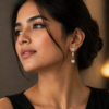 Anti-Tarnish Earrings Crown Jewel Drops