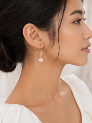 Vanki Crystal Drop Anti-Tarnish Earrings