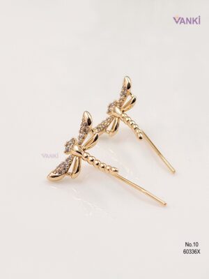Vanki Golden Dragonfly Anti-Tarnish Ear Cuff