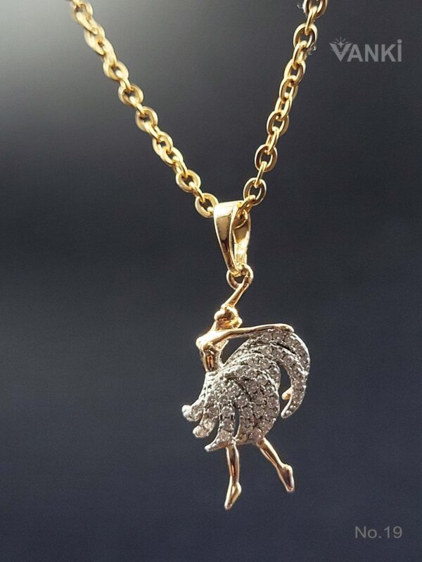 Vanki Twirl Charm Chain Pendant