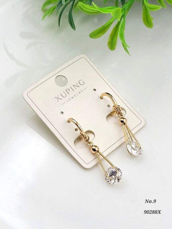 Vanki Crystal Drop Anti-Tarnish Earrings