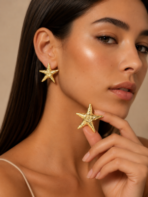 Elio Anti-Tarnish Studs Celestial Gold