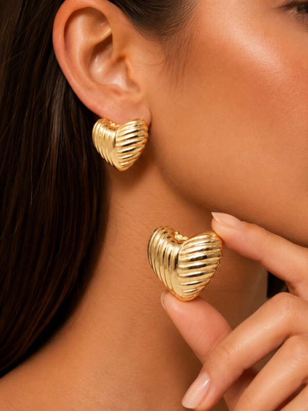 Elio Golden Rush Anti-Tarnish Stud Earrings
