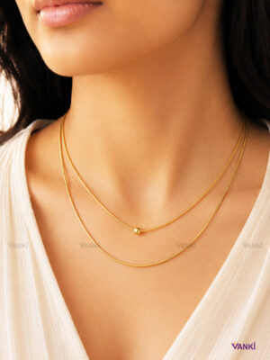 Vanki Anti-Tarnish Delicate Gold necklace_3 Double Layered Anti-Tarnish Imperial Necklaces