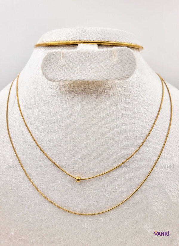 Vanki Anti-Tarnish Delicate Gold necklace_3.0 Double Layered Anti-Tarnish Imperial Necklaces